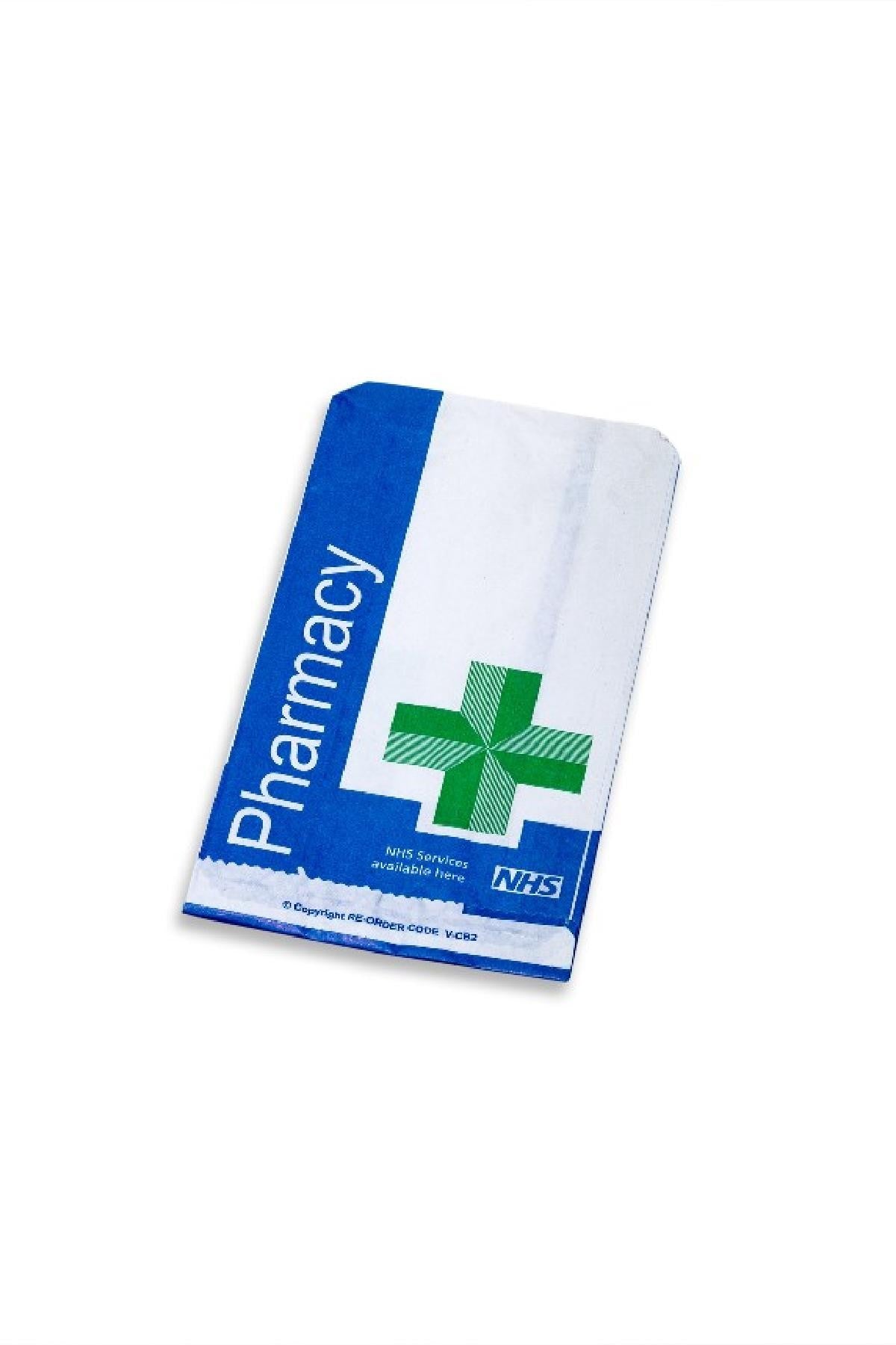 Size 2 NHS Paper Counter Bag - 7x4x2" - Pack of 2000
